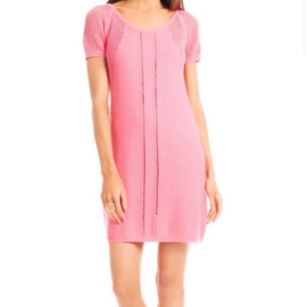 NWT Trina Turk Charlene pink knit dress